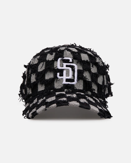 New Era San Diego Padres 'Frayed Checkerboard' 9FORTY A-Frame Snapback Black/Grey
