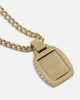 Guess Mainline 21" Lion Pave Charm Necklace Gold