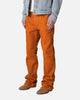 MNML B577 Suede Flare Denim Jeans Rust