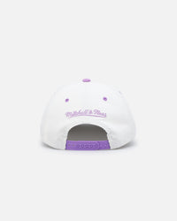 Mitchell & Ness Los Angeles Lakers Pastel Corduroy Snapback White Cream/Purple