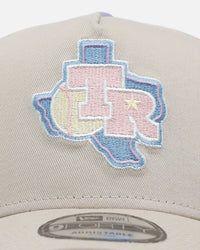 New Era Texas Rangers 'Pastel 2.0' 9FORTY A-Frame Snapback Stone