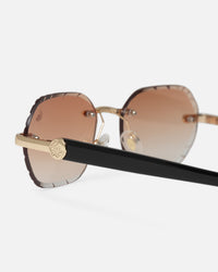 Belvoir & Co Willow Diamond Cut Sunglasses Tea/Black
