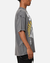The Anti Order Legion Mock Neck T-Shirt Washed Charcoal
