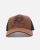 47 Brand Anaheim Ducks 'Tonal Suede' '47 Offside Trucker Snapback Chocolate