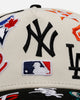 New Era MLB 'All Over Leagues' 9FORTY A-Frame Snapback Chrome/Black