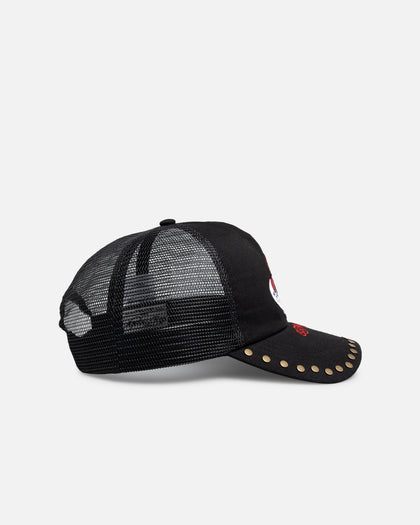 Ed Hardy Heart And Skull Trucker Snapback Black