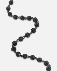 Saint Morta 4mm Iced Ball Chain Iced Black