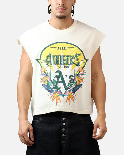 Pro Standard Oakland Athletics Paradise Muscle T-Shirt Eggshell