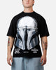 73Studio Star Wars Stand Off Glitter T-Shirt Black Acidwash