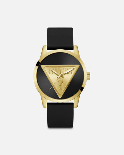 Guess Mainline Women's Badge Watch Black/Gold