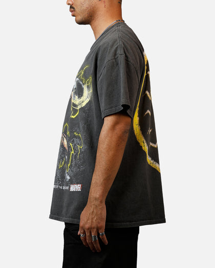 73Studio Marvel Sinister Six Shocker Heavyweight T-Shirt Black Wash