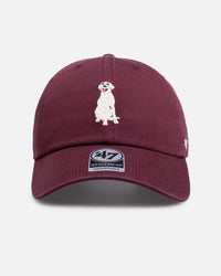 47 Brand Labrador Icon 47 Clean Up Strapback Maroon