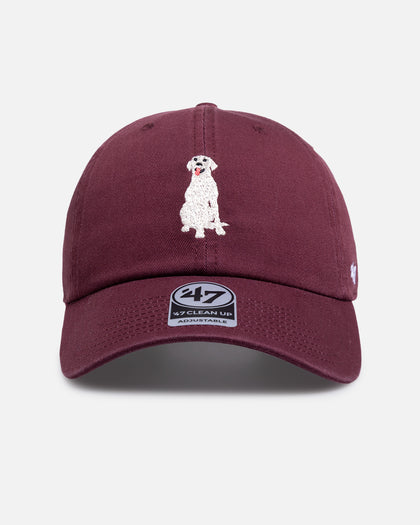 47 Brand Labrador Icon 47 Clean Up Strapback Maroon