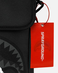 Sprayground Centre Rip Grey Check Messenger Sling Bag Multi