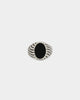 NXS Onyx Eye Ring Steel/Black