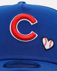 New Era Chicago Cubs 'Baseball Hearts' 9FORTY A-Frame Snapback Official Team Color