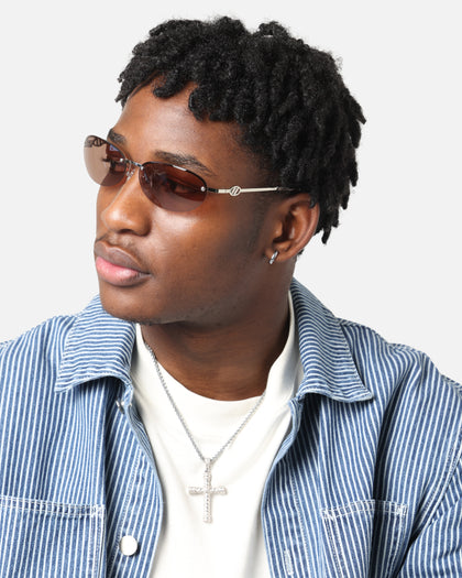 Le Specs Slinky Sunglasses Silver