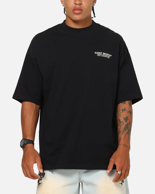 Saint Morta Global Boxy T-Shirt Black
