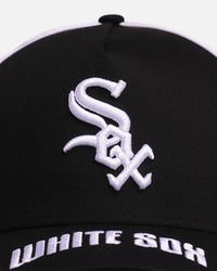 New Era Chicago White Sox 'Piping' 9FORTY A-Frame Snapback Black/White