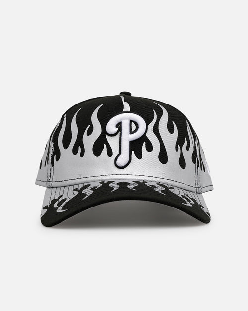 New Era Philadelphia Phillies 'Metallic Flames' 9FORTY A-Frame Snapback Black/Silver
