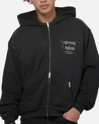 Represent Private Members Hoodie Stained Black