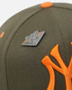 Mitchell & Ness New York Yankees 'Harmony of Hues' Pro Crown Snapback Olive/Orange