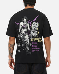 73Studio X WWE Rhea Ripley Vintage T-Shirt Black Acidwash