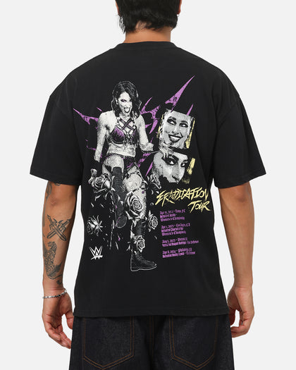 73Studio X WWE Rhea Ripley Vintage T-Shirt Black Acidwash
