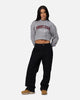 Tommy Jeans Women's Crop Collar Crewneck Grey Heather