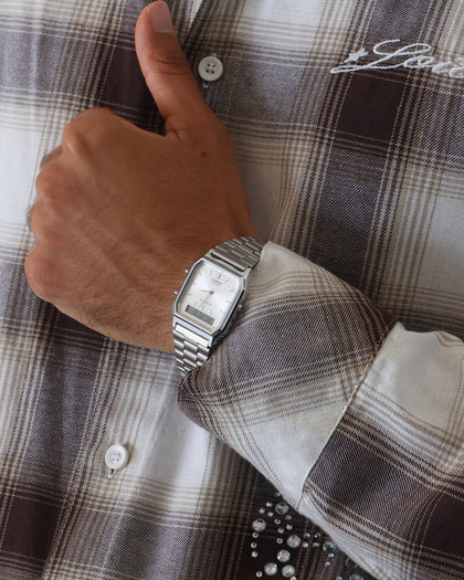 Casio AQ230A-7A Watch Silver/Silver