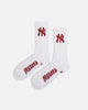 Pro Compression New York Yankees Gothic Script Crew Sock White