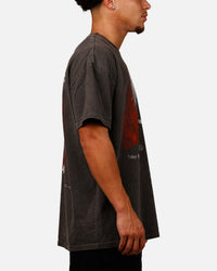 73Studio X Tokyo Ghoul Kaneki Vintage T-Shirt Black Acidwash