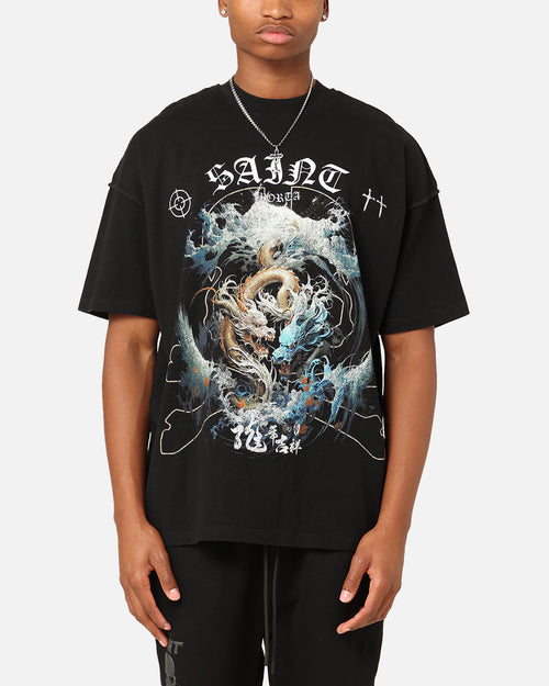 Saint Morta Year Of The Dragon Boxy T-Shirt Black