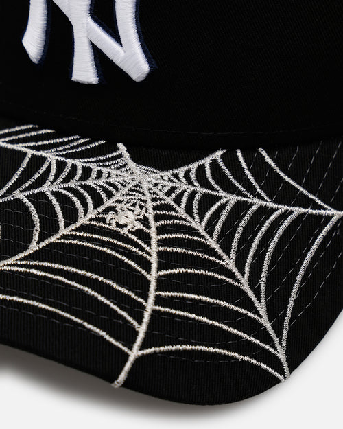 New Era New York Yankees 'Spider Web Visor' 9FORTY A-Frame Snapback Black