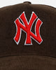 New Era New York Yankees 'Walnut Cord' 9FORTY A-Frame Corduroy Snapback Walnut
