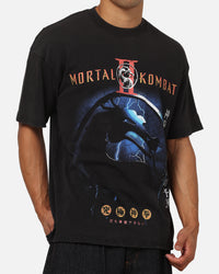 73Studio X Mortal Kombat 2 Vintage T-Shirt Black Acidwash