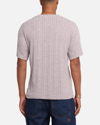 XXIII Rib Knit T-Shirt Pink Marle
