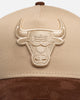 New Era Chicago Bulls 'Oat Walnut Suede' 9FORTY A-Frame Snapback Brown