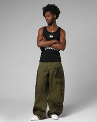 Loiter Layered Holy Fire Cargo Pants Khaki