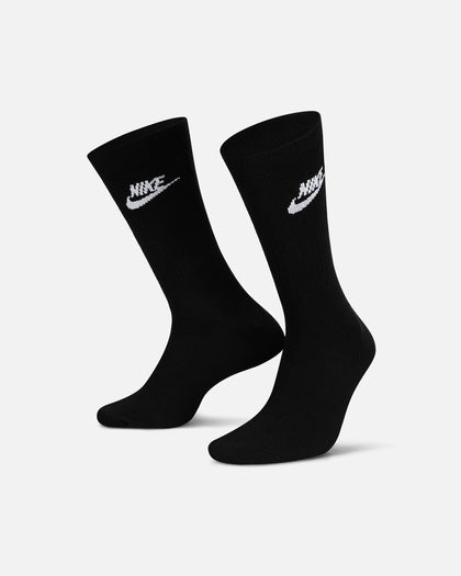 Nike Everday Cotton Cushioned Crew Socks 3 Pack Black/White