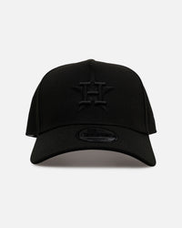 New Era Houston Astros 'Easy Black' 9FORTY A-Frame Snapback Black/Black