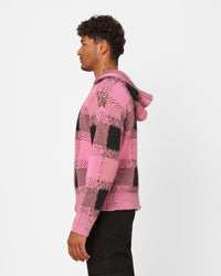 XXIII Dalas Plaid Hoodie Pink/Black