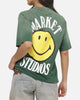 Market Smiley Lockup T-Shirt Dark Green