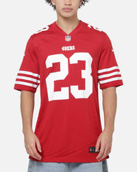 Nike San Francisco 49ers Christian McCaffrey #23 Home Game NFL Jersey Gym Red