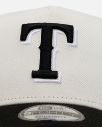 New Era Texas Rangers 'Chrome Black' 9FORTY A-Frame Snapback Chrome/Black
