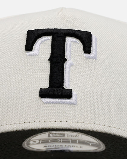 New Era Texas Rangers 'Chrome Black' 9FORTY A-Frame Snapback Chrome/Black
