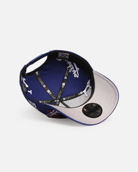 New Era Los Angeles Dodgers 'MLB All Over Logos' 9FORTY A-Frame Snapback Official Team Colour