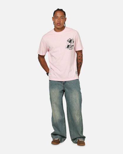 Mitchell & Ness Los Angeles Lakers Champ Chrome T-Shirt Pink
