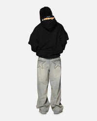 Carre Graffiti Logo Hoodie Black