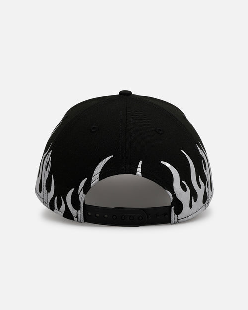 New Era Atlanta Braves 'Metallic Flames' 9FORTY A-Frame Snapback Black/Silver